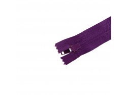 Fermeture à glissière - violette - 18 cm - fermeture éclair - Cuir en Stock
