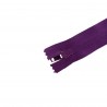 Fermeture à glissière - violette - 18 cm - fermeture éclair - Cuir en Stock