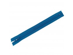 Fermeture à glissière - bleue - 18 cm - fermeture éclair - cuir en stock