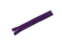 Fermeture à glissière - violette - 12 cm - fermeture éclair - cuirenstock