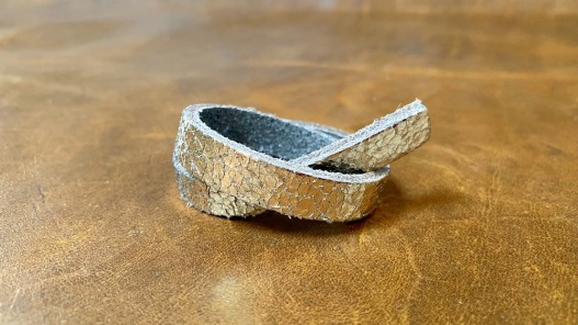 Passant pour ceinture - cuir de double croupon - bracelet accessoire - Cuir en Stock