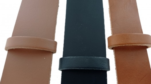 Passant pour ceinture - cuir de double croupon - bracelet accessoire - cuir en stock