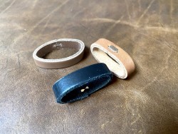 Passant pour ceinture - cuir de double croupon - bracelet accessoire - Cuir en stock
