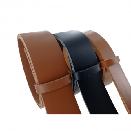 Passant pour ceinture - cuir de double croupon - bracelet accessoire - cuir en stock