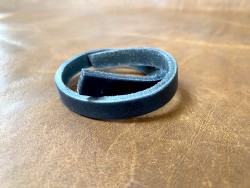 Passant pour ceinture - cuir de collet tannage végétal - bracelet accessoire - Cuir en Stock