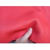 Morceau de cuir de taurillon - gros grain - couleur corail - Cuir en stock