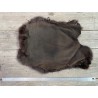 Cuir peau de lapin en poil Cuir en Stock - Marron chocolat