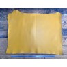 Collet de vache tannage végétal jaune moutarde - ceinture - maroquinerie - Cuir en stock