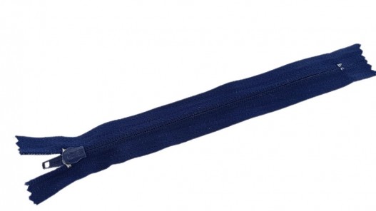 Fermeture à glissière - bleu marine - 20 cm - fermeture éclair - cuirenstock