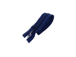 Fermeture à glissière - bleu marine - 20 cm - fermeture éclair - cuir en stock