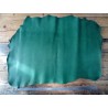 Collet de cuir de vache - tannage pur végétal - vert d'orme - Cuir en Stock