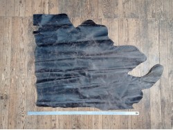 Grand morceau de cuir - vachette pullup - couleur gris vieilli - maroquinerie - Cuir en Stock
