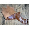 Cuir de flanc de vache - brun whisky - tannage végétal - Cuirenstock