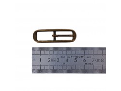 Boucle de ceinture ovale - bronze - 10 mm - bouclerie - accessoire - Cuir en Stock