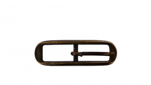 Boucle de ceinture ovale - bronze - 10 mm - bouclerie - accessoire - cuir en stock