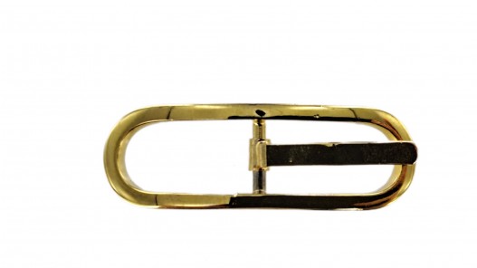 Boucle de ceinture ovale - laiton- 10 mm - bouclerie - accessoire - Cuir en stock