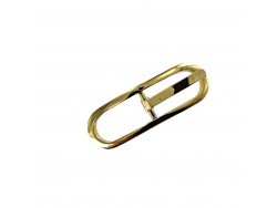 Boucle de ceinture ovale - laiton - 10 mm - bouclerie - accessoire - Cuirenstock
