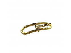 Boucle de ceinture ovale - bronze - 10 mm - bouclerie - accessoire - Cuirenstock