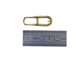 Boucle de ceinture ovale à crochet - laiton - 10 mm - bouclerie - accessoire - cuir en stock