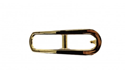 Boucle de ceinture ovale à crochet - laiton - 10 mm - bouclerie - accessoire - Cuir en stock