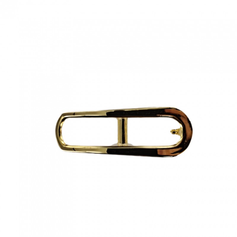 Boucle de ceinture ovale à crochet - laiton - 10 mm - bouclerie - accessoire - Cuir en stock