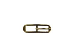 Boucle de ceinture ovale courbée - laiton - 10 mm - bouclerie - accessoire - Cuir en stock