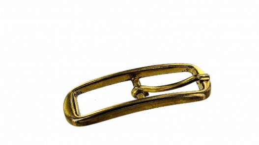 Boucle de ceinture ovale courbée - laiton - 10 mm - bouclerie - accessoire - cuirenstock