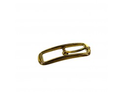 Boucle de ceinture ovale courbée - laiton - 10 mm - bouclerie - accessoire - cuirenstock