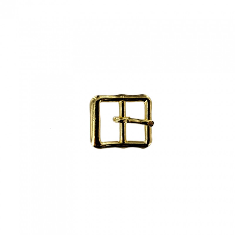 Petite boucle carrée - laiton - 10 mm - ceinture - bouclerie - cuirenstock