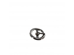 Petite boucle ronde - nickelé - 10 mm - ceinture - bouclerie - accessoires - Cuir en Stock