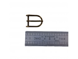 Boucle rectangulaire arrondie - bronze - 20 mm - ceinture - bouclerie - accessoires - Cuir en stock