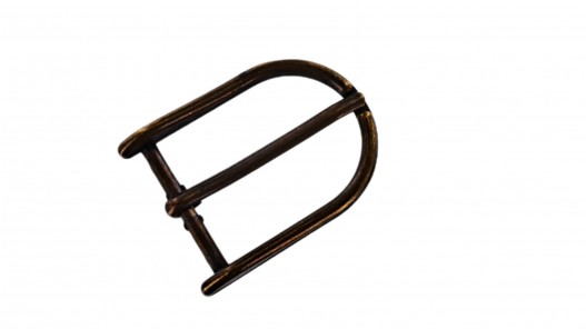 Boucle rectangulaire arrondie - bronze - 20 mm - ceinture - bouclerie - accessoires - cuirenstock