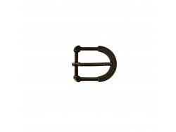 Boucle rectangulaire effet moulures - bronze - 20 mm - ceinture - bouclerie - accessoires - cuir en stock