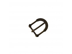 Boucle rectangulaire effet moulures - bronze - 20 mm - ceinture - bouclerie - accessoires - cuirenstock