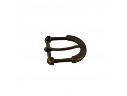 Boucle rectangulaire effet moulures - bronze - 20 mm - ceinture - bouclerie - accessoires - Cuirenstock