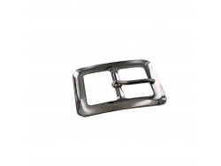 Boucle rectangulaire plate - nickelé - 20 mm - ceinture - bouclerie - accessoires - cuir en stock