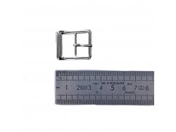 Boucle rectangulaire - nickelé - 20 mm - ceinture - bouclerie - accessoires - Cuir en stock