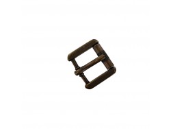 Boucle rouleau carrée - bronze - 20 mm - ceinture - bouclerie - accessoires - cuirenstock
