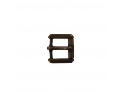 Boucle rouleau carrée - bronze - 20 mm - ceinture - bouclerie - accessoires - cuir en stock