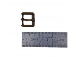 Boucle rouleau carrée - bronze - 20 mm - ceinture - bouclerie - accessoires - Cuir en stock
