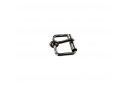 Boucle rouleau rectangulaire - nickelé - 20 mm - ceinture - bouclerie - accessoires - Cuir en Stock
