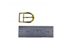 Boucle demi-ovale - laiton - 20 mm - ceinture - bouclerie - accessoires - Cuir en stock
