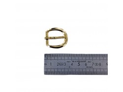 Boucle demi-ronde - laiton cair - 20 mm - ceinture - bouclerie - accessoires - Cuir en stock