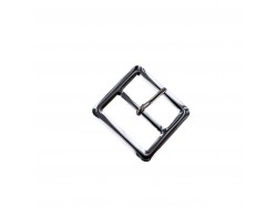 Boucle carrée plate - nickelé - 25mm - ceinture - bouclerie - accessoires - cuirenstock