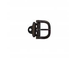 Boucle carrée à rivet - bronze - 25mm - ceinture - bouclerie - accessoires - cuir en stock