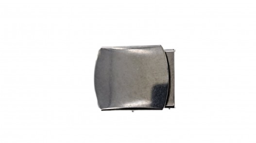 Boucle rectangulaire à griffes - nickelé - 25mm - ceinture - bouclerie - accessoires - cuir en stock