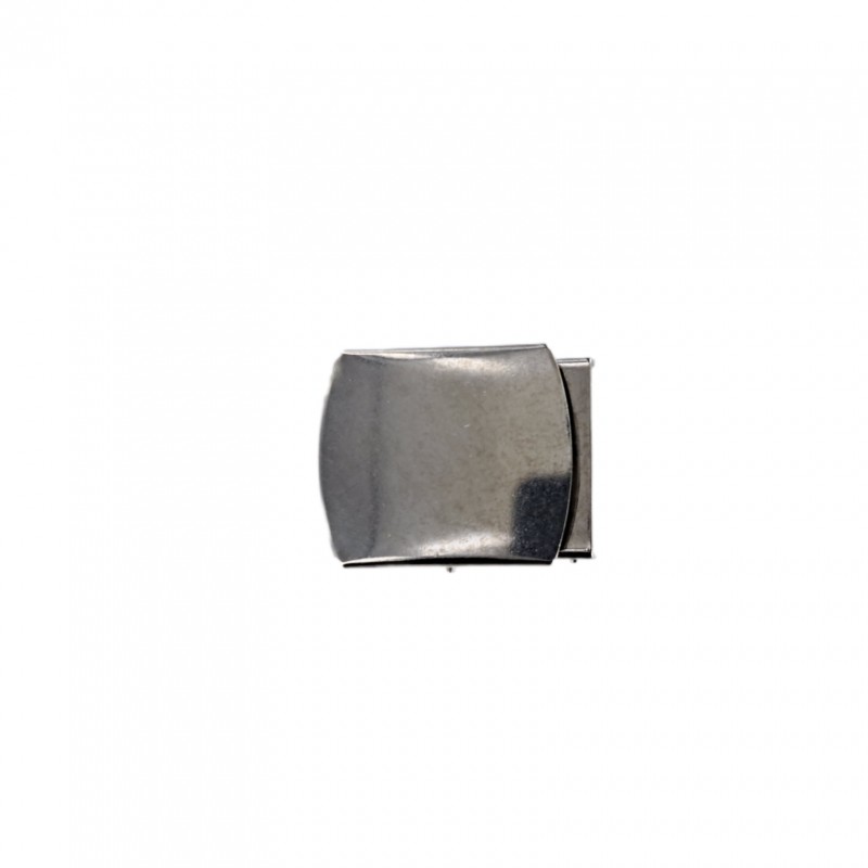 Boucle rectangulaire à griffes - nickelé - 25mm - ceinture - bouclerie - accessoires - cuir en stock