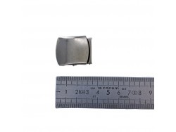 Boucle rectangulaire à griffes - nickelé - 25mm - ceinture - bouclerie - accessoires - Cuir en stock