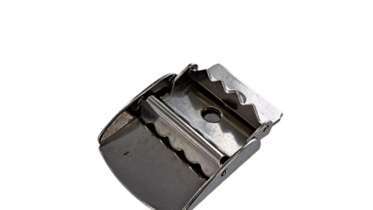 Boucle rectangulaire à griffes - nickelé - 25mm - ceinture - bouclerie - accessoires - Cuir en Stock