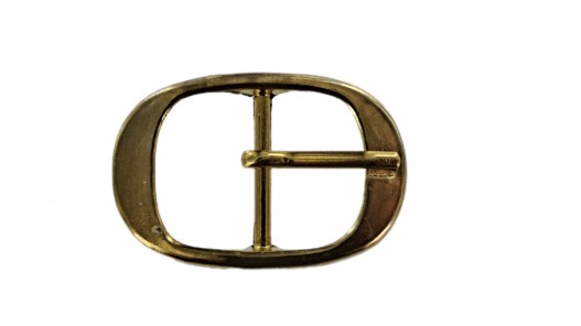 Boucle ovale - laiton - 25mm - ceinture - bouclerie - accessoires - cuir en stock